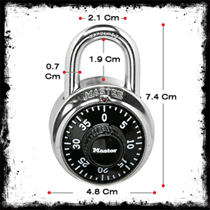 Master Lock 1528D Dial Combination Padlock Dimensions مشخصات قفل گاوصندوقی رنگی مسترلاک