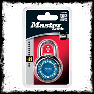Master Lock 1505DWD Letter Dial Combination Padlock Pack قفل گاوصندوقی حرفی مسترلاک
