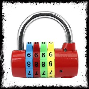 4 Digit Combination Color Padlock قفل ۴ رقمی رنگی  
