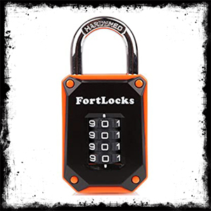 FortLocks 4 Digit Combination Vertical Padlock قفل ۴ رقمی عمودی فورتلاکس