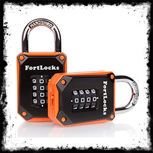 FortLocks 4 Digit Combination Vertical Padlock قفل ۴ رقمی عمودی فورتلاکس