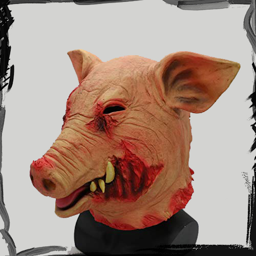 ifkoo Pig Head Halloween Mask ماسک ترسناک خوک لاتکس