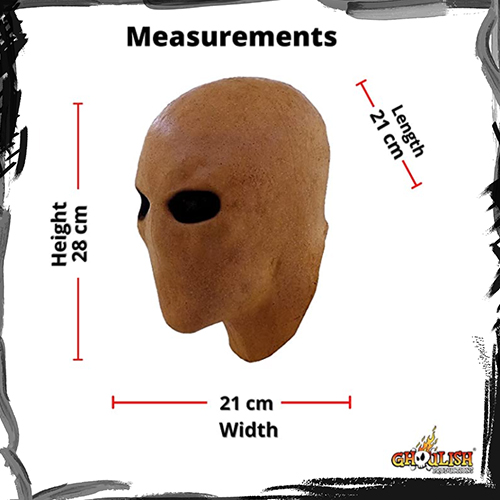 Ghoulish Productions Slender Halloween Man Mask Dimensions مشخصات ماسک ترسناک اسلندرمن لاتکس اورجینال مکزیک 