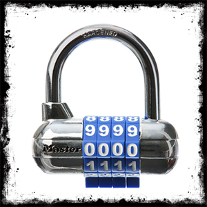 Master Lock 1523D 4 Digit Combination Padlock مسترلاک ۴ رقمی افقی