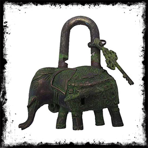 Elephant Shaped Keyed Padlock قفل کلیدی شکل فیل