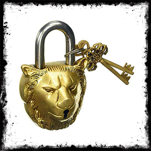 Lion Head Shaped Keyed Padlock قفل کلیدی شکل شیر