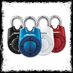 Master Lock 1500iD Speed Dial Combination Padlock قفل جهتی مسترلاک مشکی سفید قرمز آبی بنفش