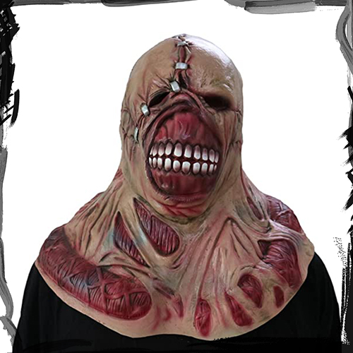 Resident Evil Nemesis Latex Halloween Mask ماسک ترسناک نمسیس رزیدنت ایول لاتکس