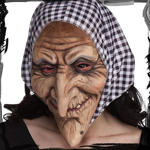 Smiffys Old Witch Halloween Mask ماسک ترسناک جادوگر لاتکس اورجینالv