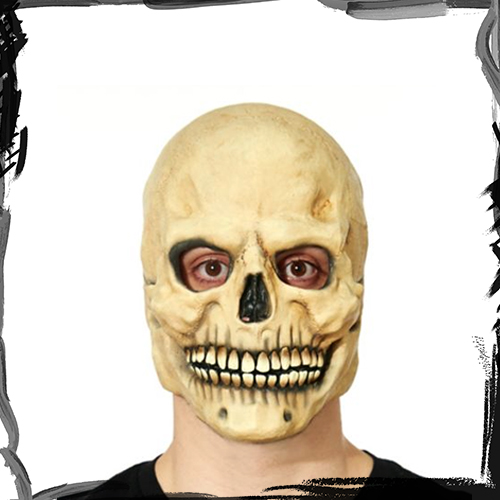 Head Bone Skull Halloween Mask ماسک ترسناک جمجمه لاتکس
