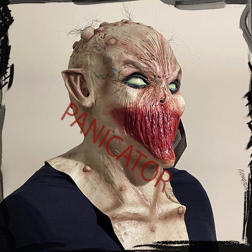 Ghoulish Productions Deadly Silence Mask Scary Creepy Mask Halloween ماسک ترسناک لاتکسی جن اتاق فرار اسکیپ روم هالووین