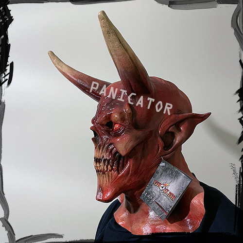 Ghoulish Productions Red Devil Mask Halloween Scary Mask ماسک ترسناک شیطان قرمز لاتکس اورجینال مکزیک 