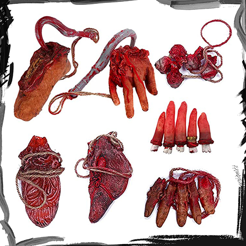 Halloween Fake Bloody Body Organs Props اعضا بدن مصنوعی لاتکس ترسناک هالووین 