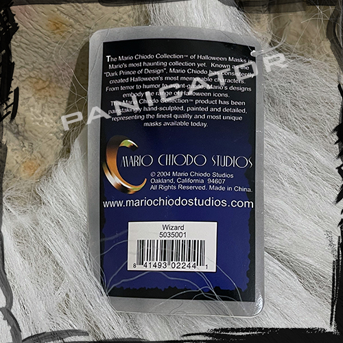 Mario Chiodo Studios Wizard Mask ماسک ترسناک هالووین اتاق فرار جادوگر پیرمرد لاتکس اورجینال آمریکا 