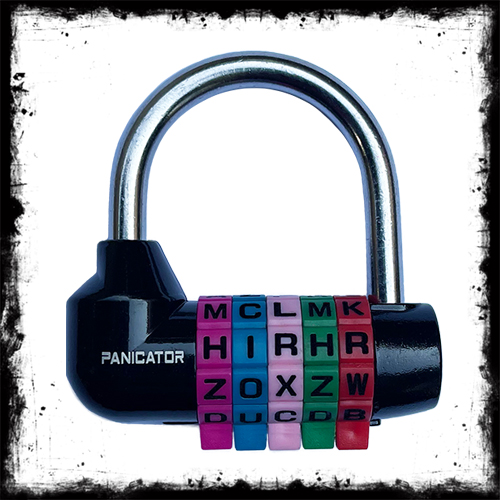 Panicator 5 Letter Colorful Padlock قفل ۵ حرفی حروفی رنگی پنیکاتور اتاق فرار اسکیپ روم