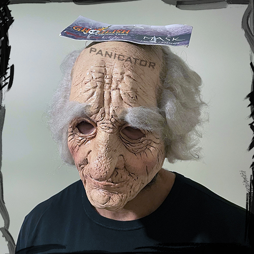 Ghoulish Productions Wrinkled Grandpa Sacry Creepy Mask Halloween ماسک ترسناک لاتکسی پیرمرد اتاق فراراسکیپ روم هالووین