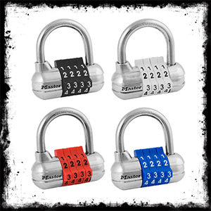 Master Lock 4 Digit Combination Padlock 1523D قفل ۴ عددی حلقه بزرگ مسترلاک اتاق فرار اسکیپروم