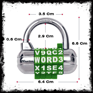 Master Lock 1534D قفل ۵ کاراکتری ترکیب حرف و عدد مسترلاک اتاق فرار اسکیپ روم