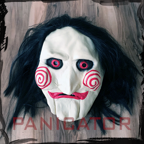 Jigsaw Mask Scary Creepy Halloween ماسک لاتکسی ترسناک جیگسا فیلم اره اتاق فرار اسکیپ روم هالووین