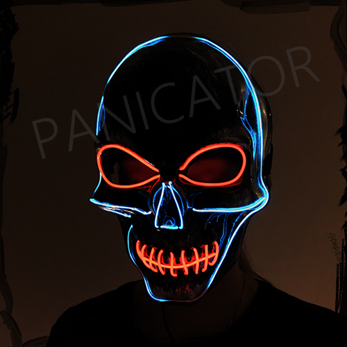 LED Skull Mask Mask Scary Creepy Halloween ماسک ترسناک ال ای دی اسکلت اتاق فرار اسکیپ روم هالووین
