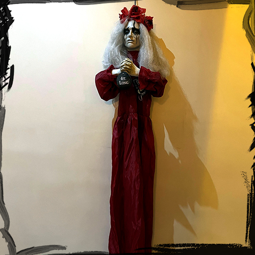 Hanging anguished Annie Scary Creepy Halloween prop آویز ترسناک شبح روح  لوازم جانبی دکوری اتاق فرار اسکیپ روم هالووین
