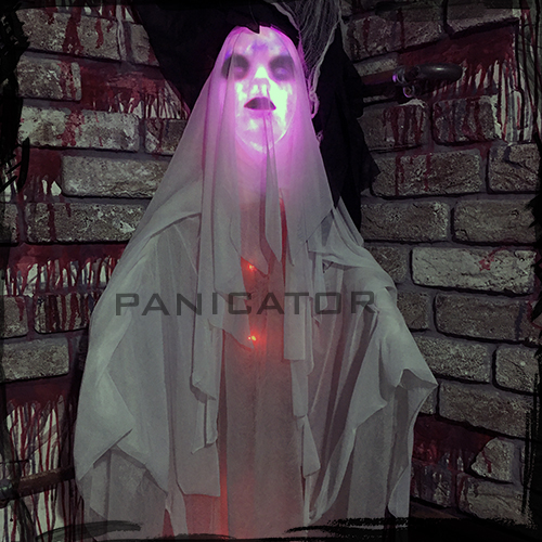 Hanging Ghost Scary Creepy Halloween prop آویز ترسناک شبح روح  ال ای دی  لوازم جانبی دکوری اتاق فرار اسکیپ روم هالووین