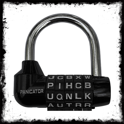 Panicator 5 Letter Combination Padlock  قفل ۵ حرفی حروفی پنیکاتور اتاق فرار اسکیپ روم