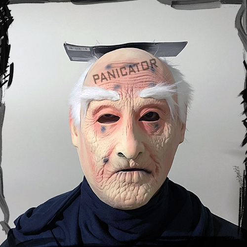 Morris Costumes Creepy Old Man Mask Scary Creepy Halloween ماسک لاتکسی ترسناک پیرمرد اتاق فرار اسکیپ روم هالووین